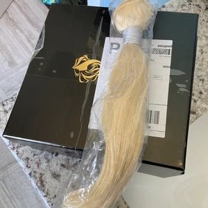 18” Remy machine double weft blonde extensions new